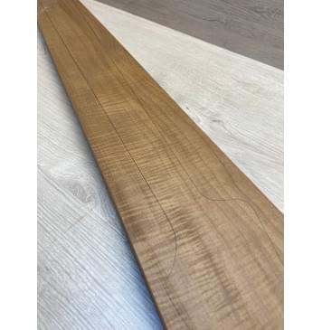 Клён Волнистый Печёный 180гр заготовка грифа для бас-гитары Смешанный АА Волна АА 41х140-83х895 мм-9