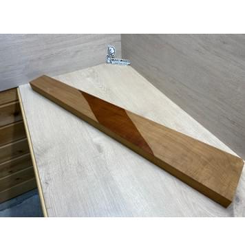 Клён Волнистый Печёный 180гр заготовка грифа для бас-гитары Смешанный АА Волна АА 41х140-83х895 мм-16