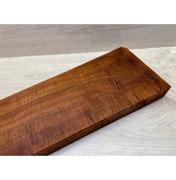 Клён Волнистый Печёный 180гр заготовка грифа для бас-гитары Смешанный АА Волна АА 41х140-83х895 мм-19