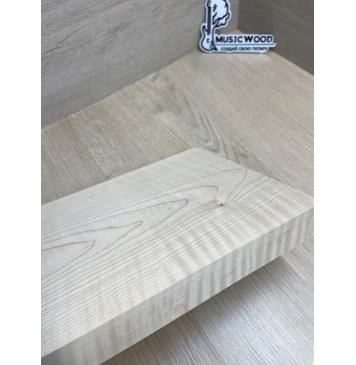 Клён Белый Явор, Волнистый Универсальная заготовка Тангент АА Волна АА 30х196х250 мм-3