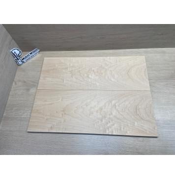 Клён Белый Явор, Волнистый заготовка на топ Тангент ААА Волна АА 9х195х530 мм - 2 шт (книжкой)-7