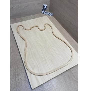 Клён Белый Явор, Волнистый заготовка на топ Смешанный ААА Волна АА 18х181х540 мм - 2 шт (книжкой) Уценка-потемнения с обратной стороны-3