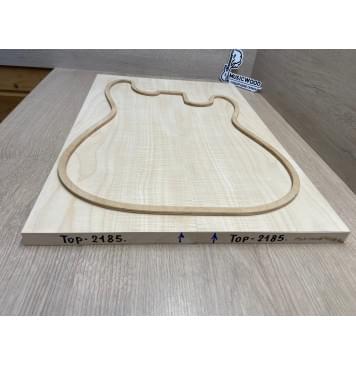 Клён Белый Явор, Волнистый заготовка на топ Смешанный ААА Волна АА 18х181х540 мм - 2 шт (книжкой) Уценка-потемнения с обратной стороны-4