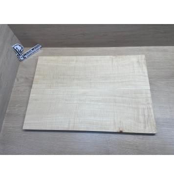 Клён Белый Явор, Волнистый заготовка на топ Радиал АА Волна ААА 19х187х550 мм - 2 шт (книжкой) Уценка-потемнения-4