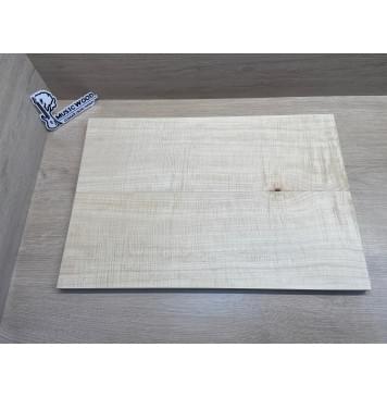 Клён Белый Явор, Волнистый заготовка на топ Радиал АА Волна ААА 19х187х550 мм - 2 шт (книжкой) Уценка-потемнения-12