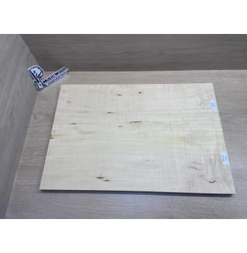 Клён Белый Явор, Волнистый заготовка на топ Радиал АА Волна ААА 19х187х550 мм - 2 шт (книжкой) Уценка-потемнения-10