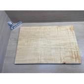 Клён Белый Явор, Волнистый заготовка на топ Радиал АА Волна ААА 19х187х550 мм - 2 шт (книжкой) Уценка-потемнения