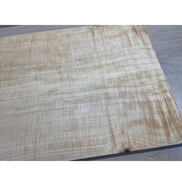 Клён Белый Явор, Волнистый заготовка на топ Радиал АА Волна ААА 19х187х550 мм - 2 шт (книжкой) Уценка-потемнения-22