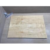 Клён Белый Явор, Волнистый заготовка на топ Радиал А Волна ААА 20х184х545 мм - 2 шт (книжкой) Уценка-потемнения