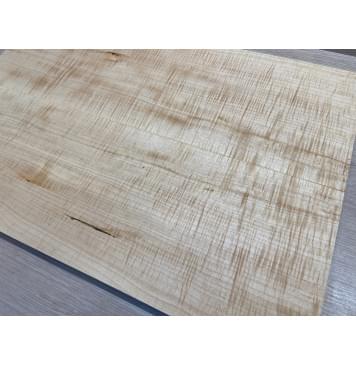 Клён Белый Явор, Волнистый заготовка на топ Радиал А Волна ААА 20х184х545 мм - 2 шт (книжкой) Уценка-потемнения-17