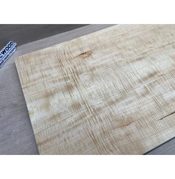 Клён Белый Явор, Волнистый заготовка на топ Радиал А Волна ААА 20х184х545 мм - 2 шт (книжкой) Уценка-потемнения-16