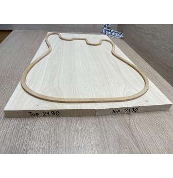 Клён Белый Явор, Волнистый заготовка на топ Тангент АА Волна А 19х180-145х505 мм - 2 шт (книжкой) -7