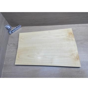 Клён Белый Явор, Волнистый заготовка на топ Тангент АА Волна А 19х180-145х505 мм - 2 шт (книжкой) -0