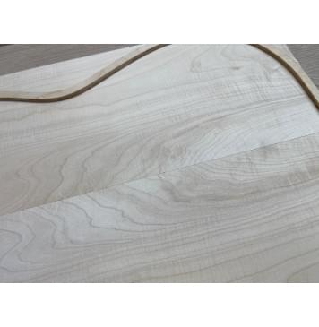 Клён Белый Явор, Волнистый заготовка на топ Смешанный ААА Волна А 19х170х500-460 мм - 2 шт (книжкой)-7