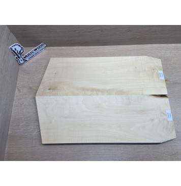 Клён Белый Явор, Волнистый заготовка на топ Смешанный ААА Волна А 19х170х500-460 мм - 2 шт (книжкой)-8