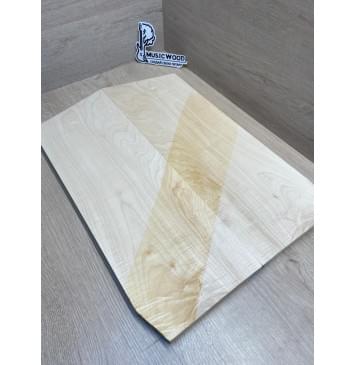 Клён Белый Явор, Волнистый заготовка на топ Смешанный ААА Волна А 19х170х500-460 мм - 2 шт (книжкой)-9