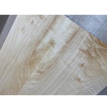 Клён Белый Явор, Волнистый заготовка на топ Смешанный ААА Волна А 19х170х500-460 мм - 2 шт (книжкой)-13