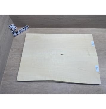 Клён Белый Явор, Волнистый заготовка на топ Тангент АА Волна А 18х173х500-495 мм - 2 шт (книжкой) -11