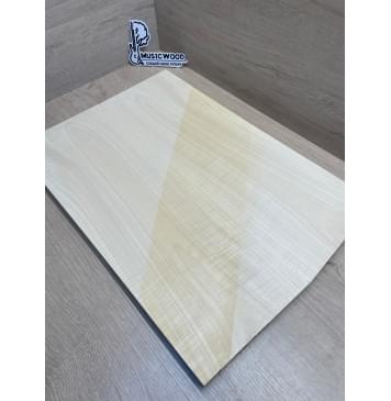 Клён Белый Явор, Волнистый заготовка на топ Тангент АА Волна А 18х173х500-495 мм - 2 шт (книжкой) -12