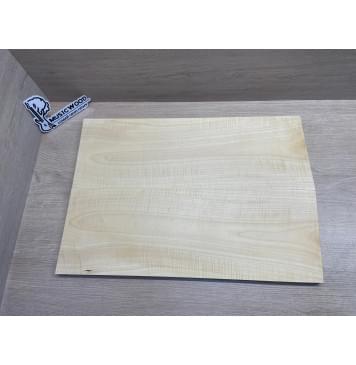 Клён Белый Явор, Волнистый заготовка на топ Тангент АА Волна А 18х173х500-495 мм - 2 шт (книжкой) -0