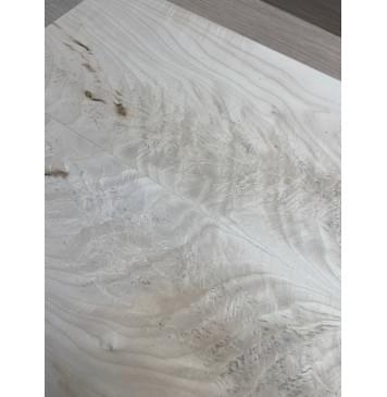 Клён Белый Явор, Волнистый заготовка на топ Смешанный АА Волна ААА 17х178х505-430 мм - 2 шт (книжкой) Уценка-потемнения, трещины с обратной стороны-4