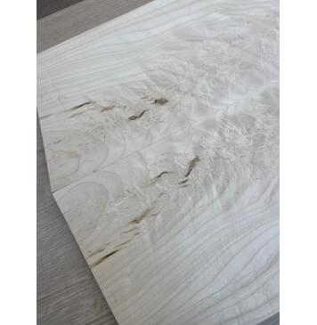 Клён Белый Явор, Волнистый заготовка на топ Смешанный АА Волна ААА 17х178х505-430 мм - 2 шт (книжкой) Уценка-потемнения, трещины с обратной стороны-5