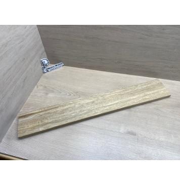 Корина Белая (Лимба-Офрам) Волнистая заготовка для грифа электрогитары Смешанный ААА Волна А 22х(50-16-50)х765 мм - из 3х частей-0