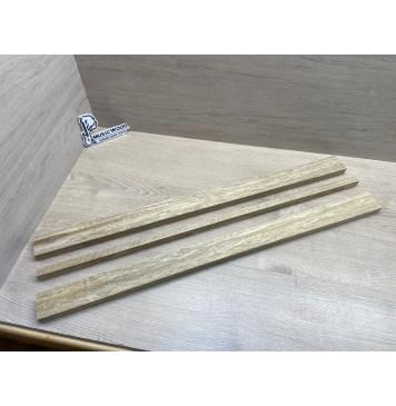 Корина Белая (Лимба-Офрам) Волнистая заготовка для грифа электрогитары Смешанный ААА Волна А 22х(50-16-50)х765 мм - из 3х частей-3