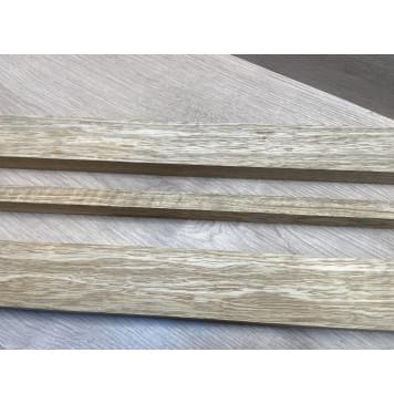 Корина Белая (Лимба-Офрам) Волнистая заготовка для грифа электрогитары Смешанный ААА Волна А 22х(50-16-50)х765 мм - из 3х частей-6