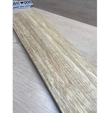 Корина Белая (Лимба-Офрам) Волнистая заготовка для грифа электрогитары Смешанный ААА Волна А 22х(50-16-50)х765 мм - из 3х частей-12