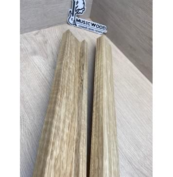 Корина Белая (Лимба-Офрам) Волнистая заготовка для грифа электрогитары Смешанный ААА Волна А 22х(50-16-50)х765 мм - из 3х частей-9