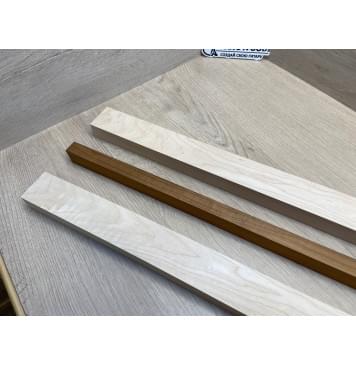 Клен Белый/Клён Печёный 180гр заготовка для переклеенного грифа электрогитары Смешанный АА 29х(45.5-19-45.5)х705 мм - из 3х частей-9