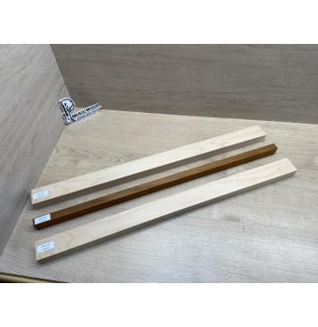 Клен Белый/Клён Печёный 180гр заготовка для переклеенного грифа электрогитары Смешанный АА 29х(45.5-19-45.5)х705 мм - из 3х частей-10