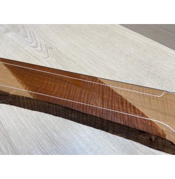 Клён Волнистый Печёный 180гр заготовка для грифа электрогитары Радиал А Волна ААА 22х87-75х755 мм (присутствуют сучки)-15