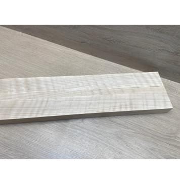 Клён Белый Явор, Волнистый заготовка грифа для электрогитары Радиал АА Волна ААА 29х(47-15-47)х800 мм -из 3х частей-3