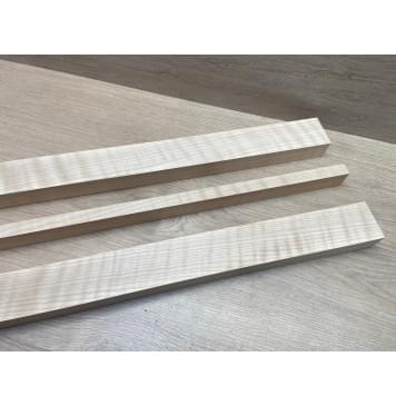 Клён Белый Явор, Волнистый заготовка грифа для электрогитары Радиал АА Волна ААА 29х(47-15-47)х800 мм -из 3х частей-7