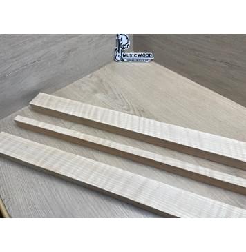 Клён Белый Явор, Волнистый заготовка грифа для электрогитары Радиал АА Волна ААА 29х(47-15-47)х800 мм -из 3х частей-10