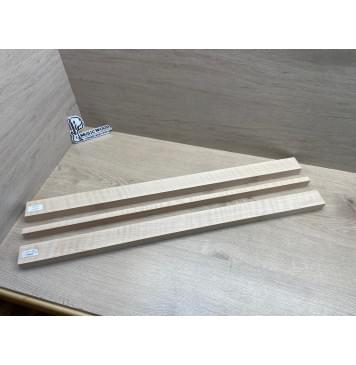 Клён Белый Явор, Волнистый заготовка грифа для электрогитары Радиал АА Волна ААА 29х(47-15-47)х800 мм -из 3х частей-13