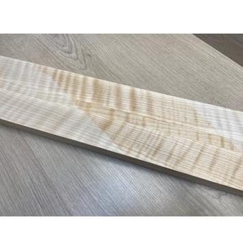 Клён Белый Явор, Волнистый заготовка грифа для электрогитары Радиал АА Волна ААА 29х(47-15-47)х800 мм -из 3х частей-17