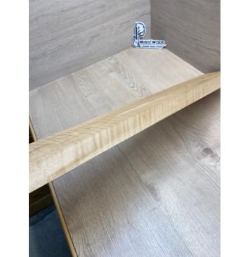 Клён Белый Явор, Волнистый заготовка грифа для бас-гитары Тангент ААА Волна ААА 28х127-110х895 мм-12