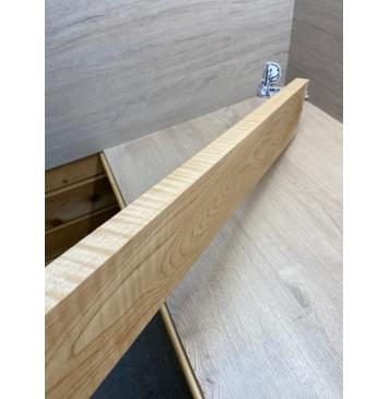 Клён Белый Явор, Волнистый заготовка грифа для бас-гитары Тангент ААА Волна ААА 28х127-110х895 мм-10