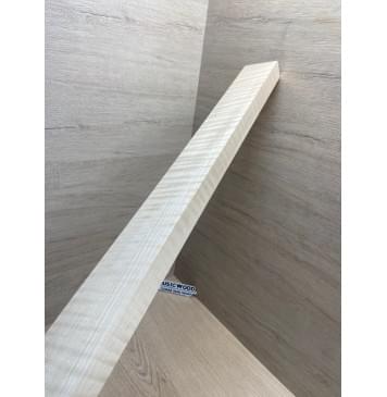 Клён Белый Явор, Волнистый заготовка для переклеенного сквозного грифа гитары Радиал АА Волна ААА 27х56х1130 мм-2