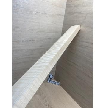 Клён Белый Явор, Волнистый заготовка для переклеенного сквозного грифа гитары Радиал АА Волна ААА 27х56х1130 мм-4