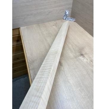 Клён Белый Явор, Волнистый заготовка для переклеенного сквозного грифа гитары Радиал АА Волна ААА 27х56х1130 мм-9