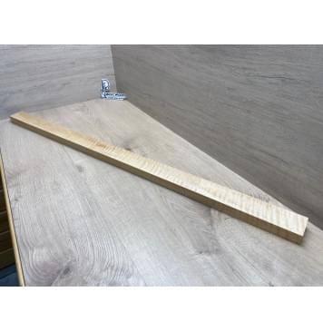 Клён Белый Явор, Волнистый заготовка для переклеенного сквозного грифа гитары Радиал АА Волна ААА 27х56х1130 мм-0