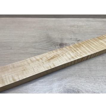 Клён Белый Явор, Волнистый заготовка для переклеенного сквозного грифа гитары Радиал АА Волна ААА 27х56х1130 мм-22