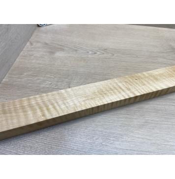 Клён Белый Явор, Волнистый заготовка для переклеенного сквозного грифа гитары Радиал АА Волна ААА 27х56х1130 мм-19