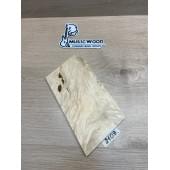 Клён Американский Волнистый заготовка накладки на головку грифа Смешанный ААА Волна ААА 6х115х210 мм