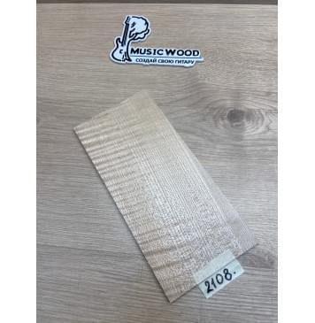 Клён Белый Явор, Волнистый заготовка накладки на головку грифа Радиал АА Волна АА 5х109х230 мм-0