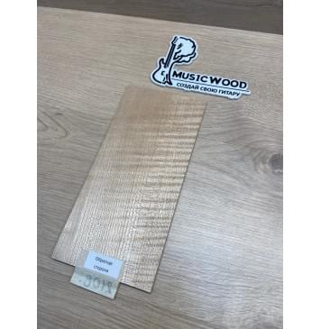 Клён Белый Явор, Волнистый заготовка накладки на головку грифа Радиал АА Волна АА 5х109х230 мм-3